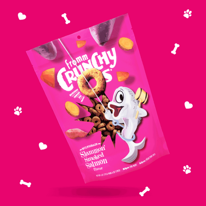 explosion of flavors dog treats 7 gif-fromm-crunchy-os-slammon-smoked-salmon