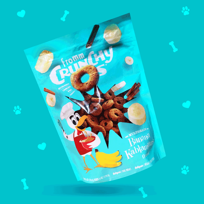explosion of flavors dog treats 5 FROMM CRUNCHY-O’S BANANA KABLAMMAS