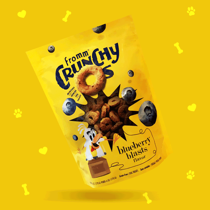 explosion of flavors dog treats 4 FROMM CRUNCHY-O’S BLUEBERRY BLASTS