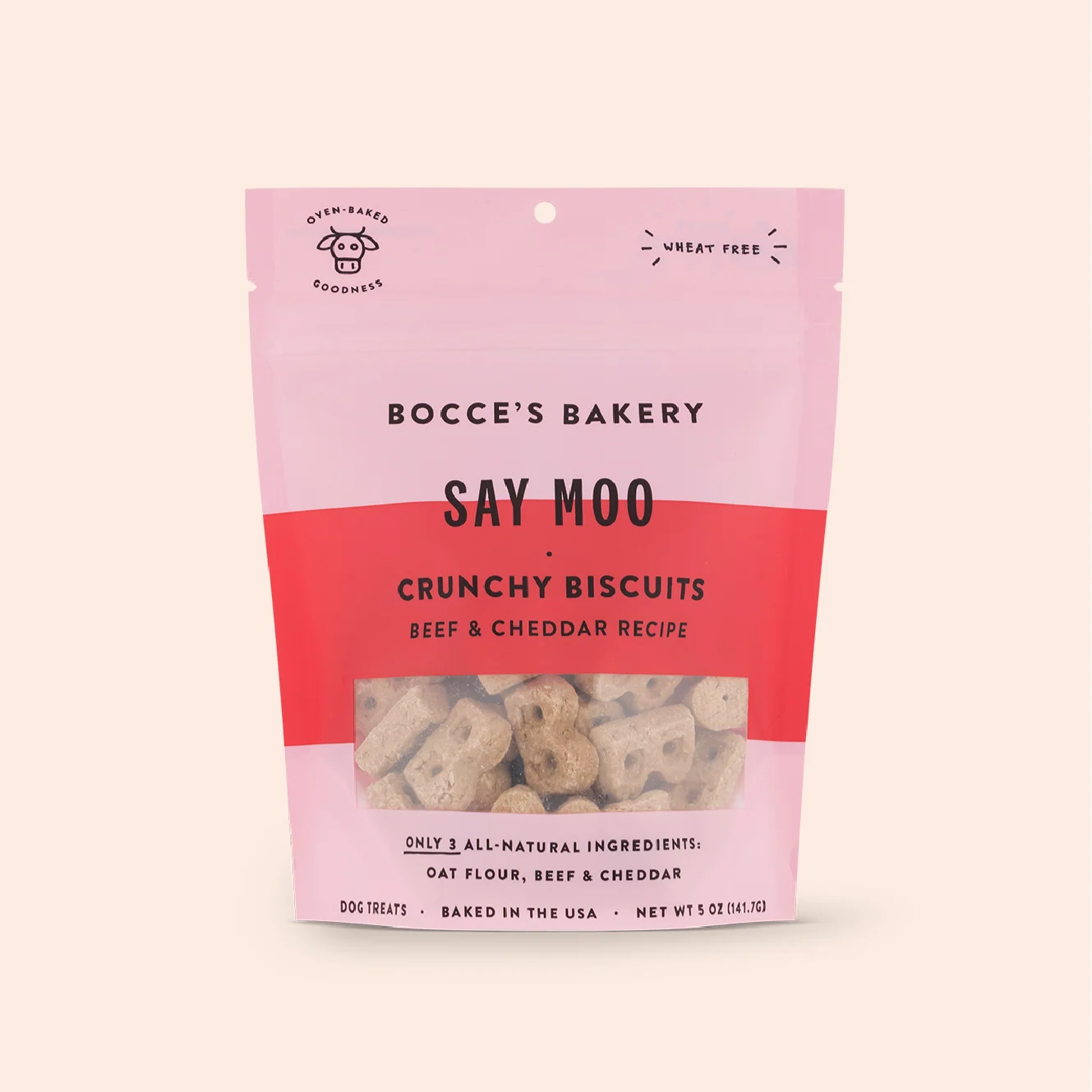 Bocce's Bakery Every Day Say Moooo Biscuit Dog Treats Bocce's Bakery Every Day Say Moooo Biscuit Dog Treats