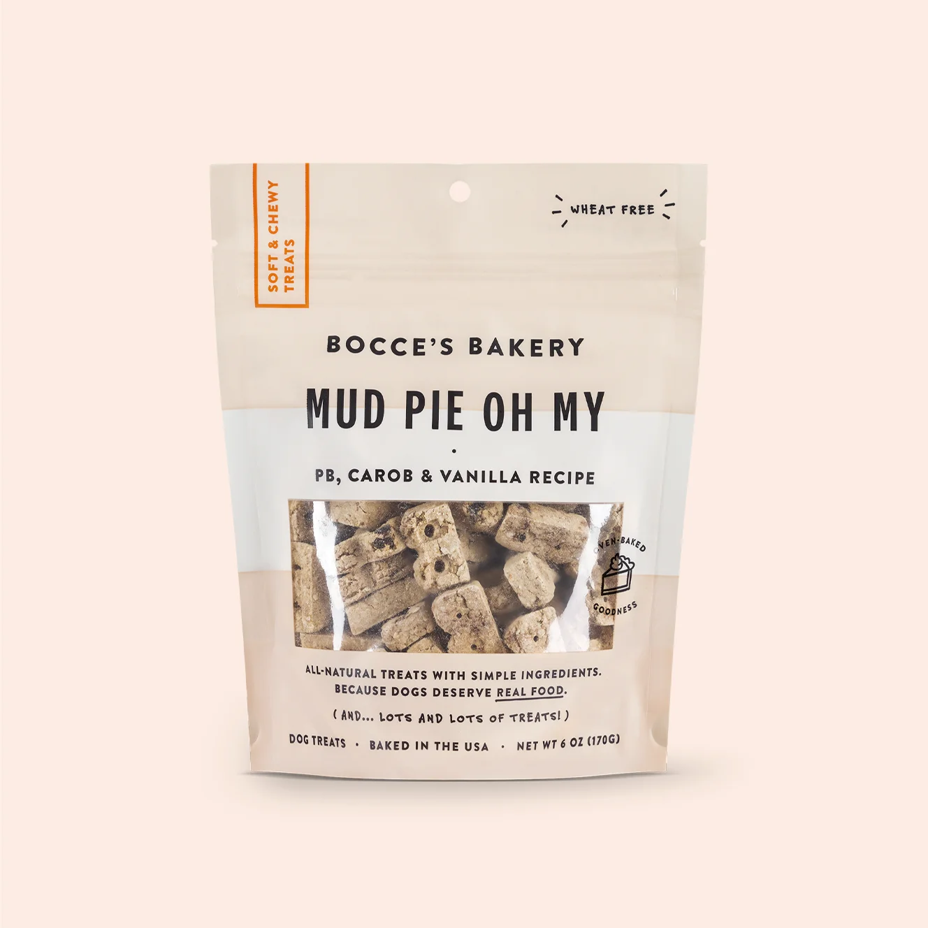 Bocce's Bakery Mud Pie Oh My Soft & Chewy Dog Treats 1 Bocce's Bakery Mud Pie Oh My Soft & Chewy Dog Treats