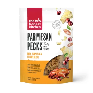 The Honest Kitchen Parmesan Pecks Duck, Parmesan & Cherry Recipe Dog Treats